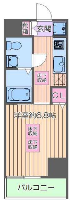 ルネスアヴニール(1K/5階)の間取り写真