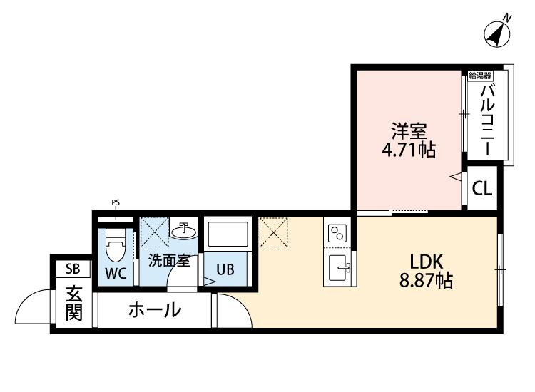 立川セイワレジデンス3(1LDK/3階)の間取り写真