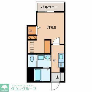 稲毛東3丁目計画(1K/1階)の間取り写真