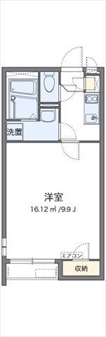 クレイノ和(1K/1階)の間取り写真