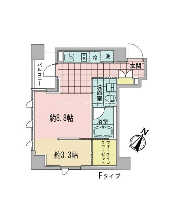 AZ日本橋人形町(ワンルーム/2階)の間取り写真