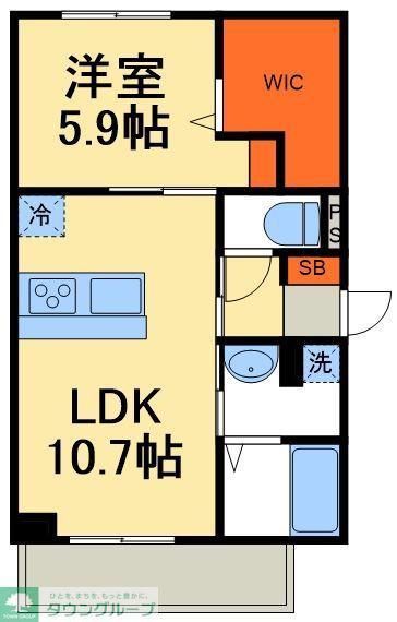 八潮市大字木曽根PJ(1LDK/1階)の間取り写真