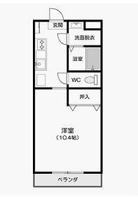 BERZELIA S-1(1K/3階)の間取り写真