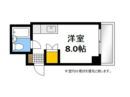 ボナハイツ川野(ワンルーム/1階)の間取り写真