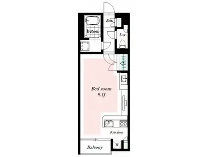 レオネクストエトワール(ワンルーム/1階)の間取り写真