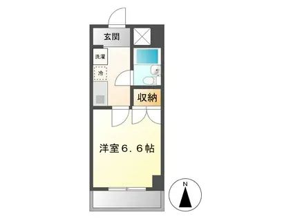 ハートイン高畑南(1K/4階)の間取り写真