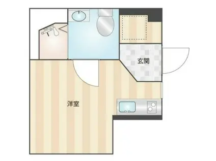 フェリーチェ中板橋(ワンルーム/1階)の間取り写真