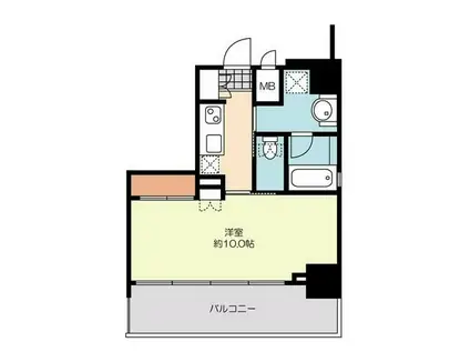 ミライズレジデンシャル九段(1K/12階)の間取り写真