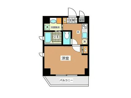 FIER DE SHALOM(1K/5階)の間取り写真