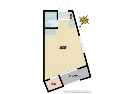 フェリオ西早稲田(ワンルーム/5階)の間取り写真