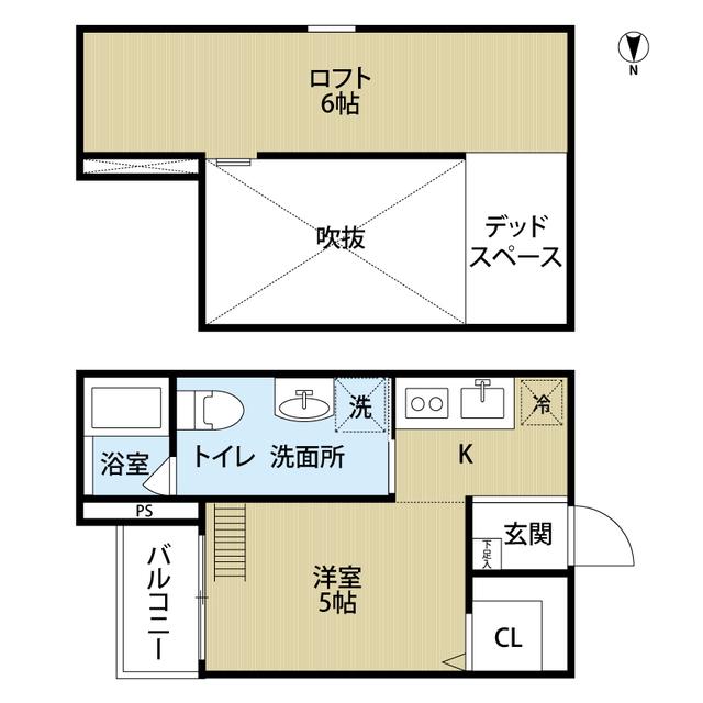 A・S・K STATIONII(ワンルーム/1階)の間取り写真