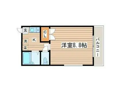 BRIO TERACCE 泉中央(1K/2階)の間取り写真