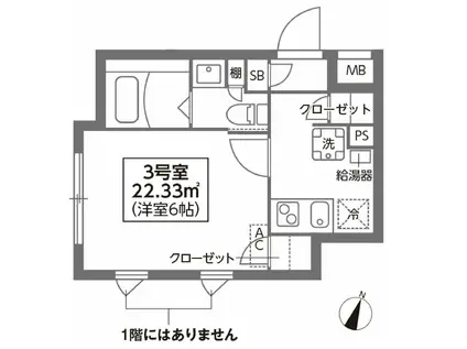 コンポジット新宿(1K/2階)の間取り写真