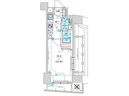 リヴシティ墨田イースト(1K/7階)の間取り写真