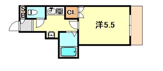 リッツ坂上(ワンルーム/3階)の間取り写真
