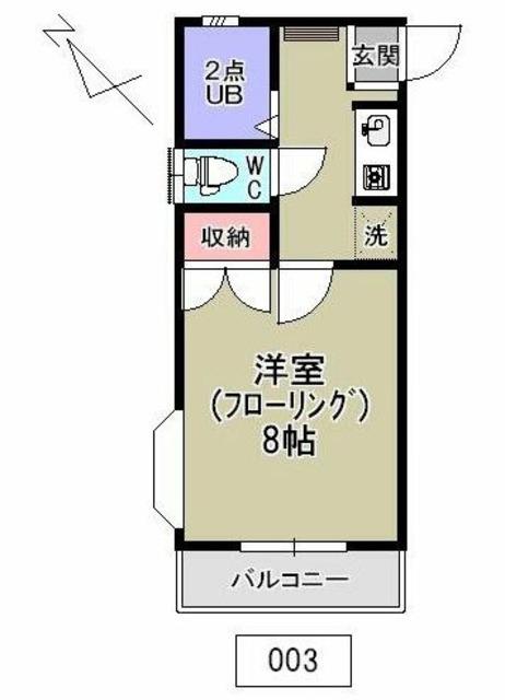 ハイムエクセル(1K/1階)の間取り写真