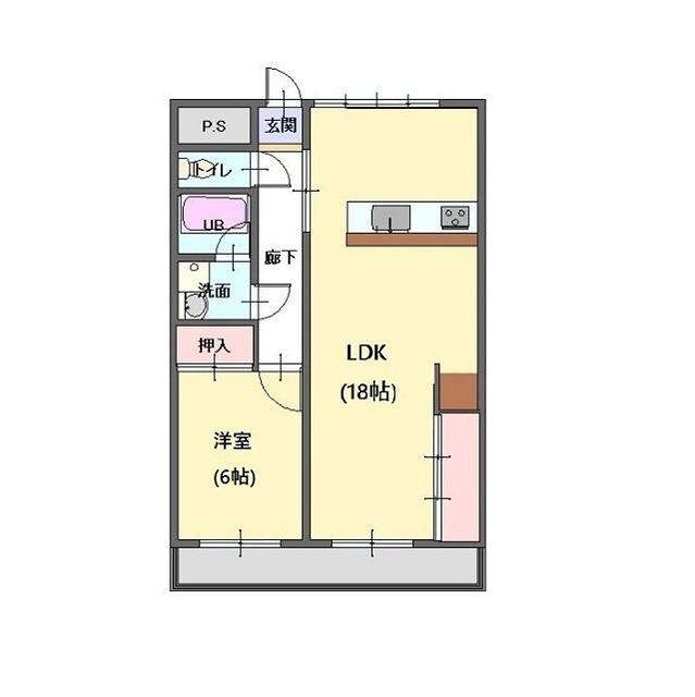 ハイツ田中A(3DK/1階)の間取り写真