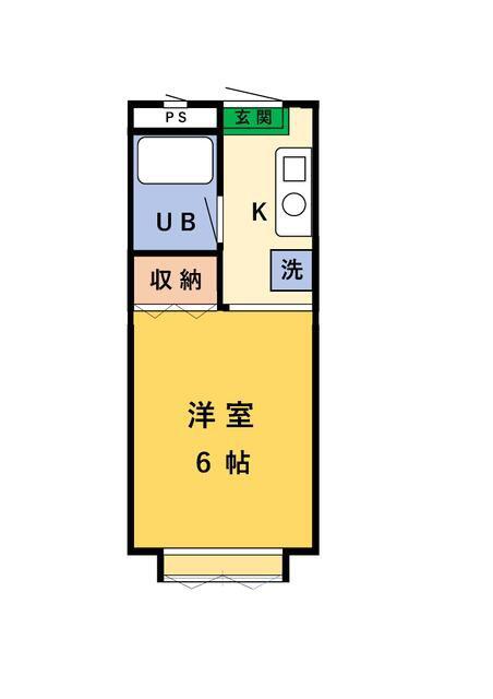 ヒルズ北葛西B棟(1K/3階)の間取り写真