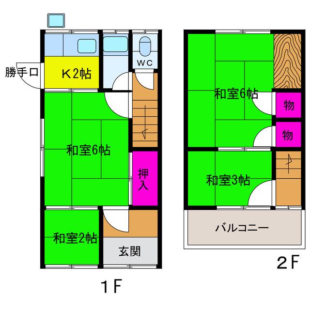 田中ハイツ(3K/1階)の間取り写真