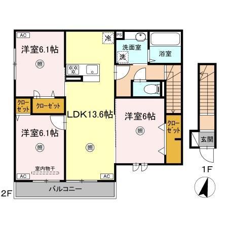 エミネント・グラン(3LDK/2階)の間取り写真