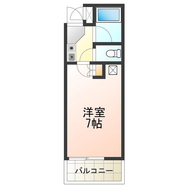 シャルマンフジ和泉大宮壱番館(1K/3階)の間取り写真
