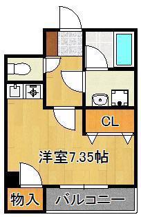 ピアーノKM21(ワンルーム/3階)の間取り写真