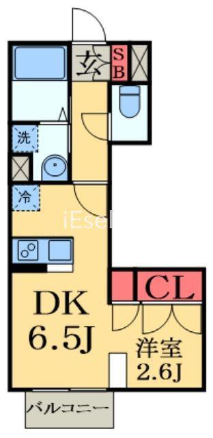 サンコートみどり台(1DK/1階)の間取り写真