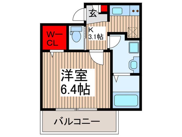 LA SYIPHIDE(1K/3階)の間取り写真