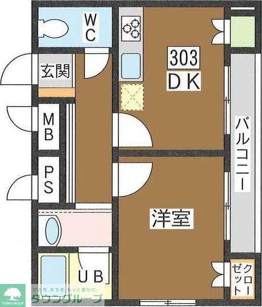 STARSTAGE(1DK/3階)の間取り写真