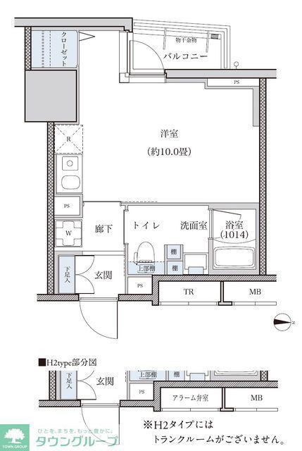 パークアクシス新栄(ワンルーム/9階)の間取り写真