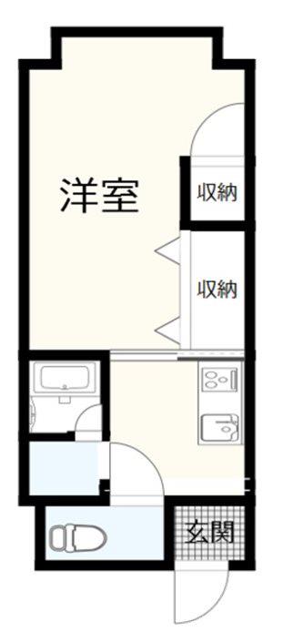 RITZIII(1K/7階)の間取り写真