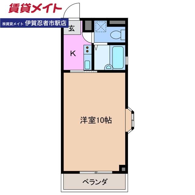 GENTILE IGA UENO(1K/4階)の間取り写真