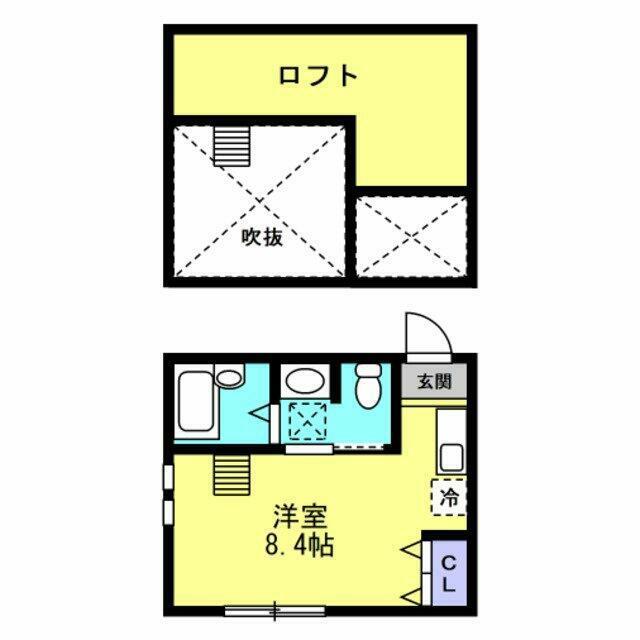 セレーノ井土ヶ谷(ワンルーム/1階)の間取り写真