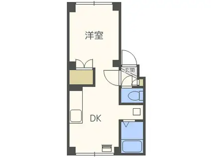 アーバンマンション2(1LDK/1階)の間取り写真