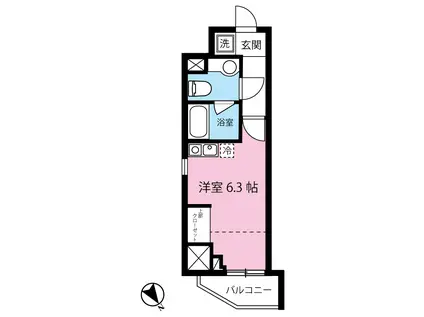 REALIZE/リアライズ(ワンルーム/5階)の間取り写真