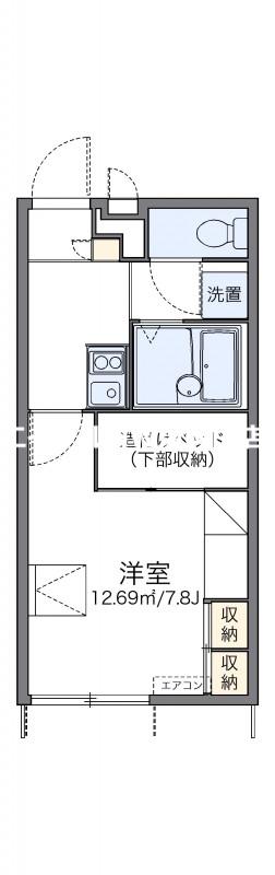 レオパレスパル北方III(1K/1階)の間取り写真