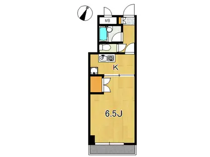 アパルトシルク(1K/3階)の間取り写真