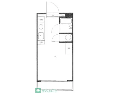 グランコート伊勢崎(ワンルーム/3階)の間取り写真