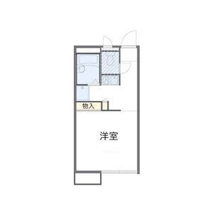 レオパレス小林II(1K/1階)の間取り写真