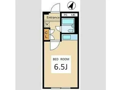 内藤ビル 住居募集用(1K/1階)の間取り写真