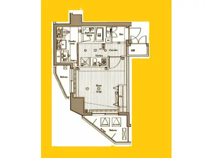 G-COMFORT ウエスト 新横浜(1K/6階)の間取り写真