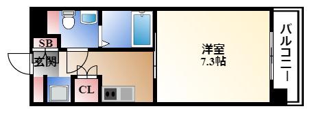 YS上前津(1K/1階)の間取り写真