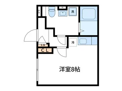 A LATO NIPPORI(ワンルーム/2階)の間取り写真