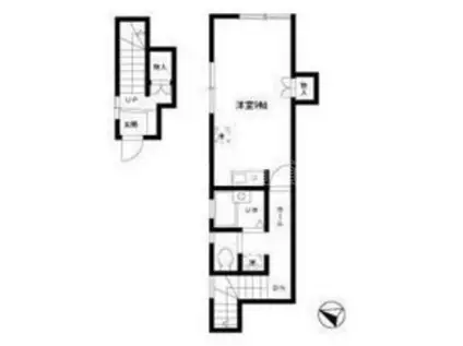 フォルク田園(1K/2階)の間取り写真