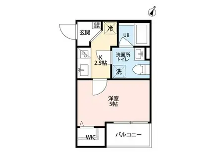 地下鉄海岸線 苅藻駅 徒歩9分 3階建 築9年(1K/3階)の間取り写真