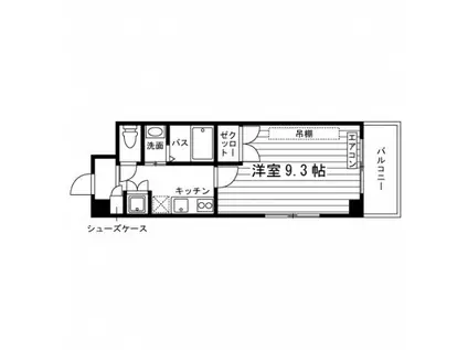 エミグラン(ワンルーム/2階)の間取り写真