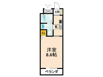 サン.アヴァンセ(1K/1階)の間取り写真