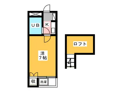 ヴェーレ ブランシュ A(1K/1階)の間取り写真