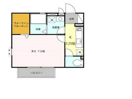 ロイヤルハイツIII(1K/1階)の間取り写真