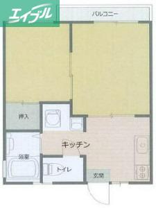 NAGOMI-SO(2K/2階)の間取り写真